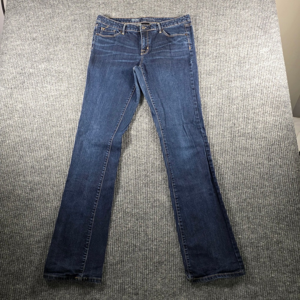 Mossimo Denim Womens Mid-Rise‎ Bootcut Jeans Dark Wash Size 10L  Modern Fit